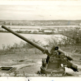 Stanowisko ogniowe nr 1 baterii „Canet”, wrzesień 1939. Źródło: Muzeum Miasta Gdyni